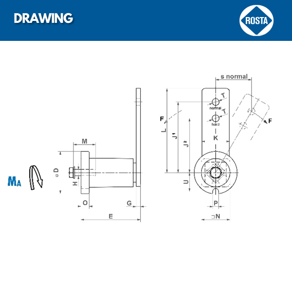 Gối đỡ căng đai, xích tải - ROSTA SE