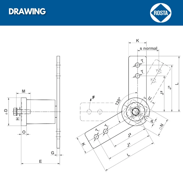 Gối đỡ căng đai, xích tải - ROSTA SE-B