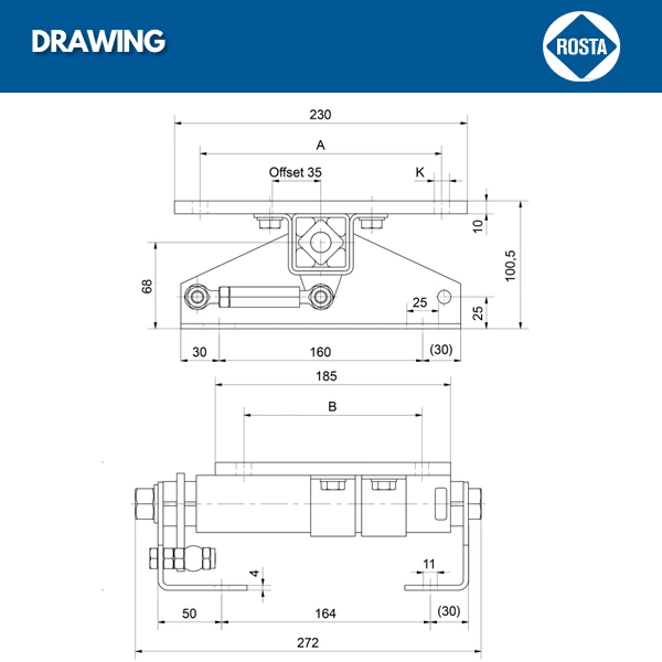 Chân đế động cơ ROSTA MB 27