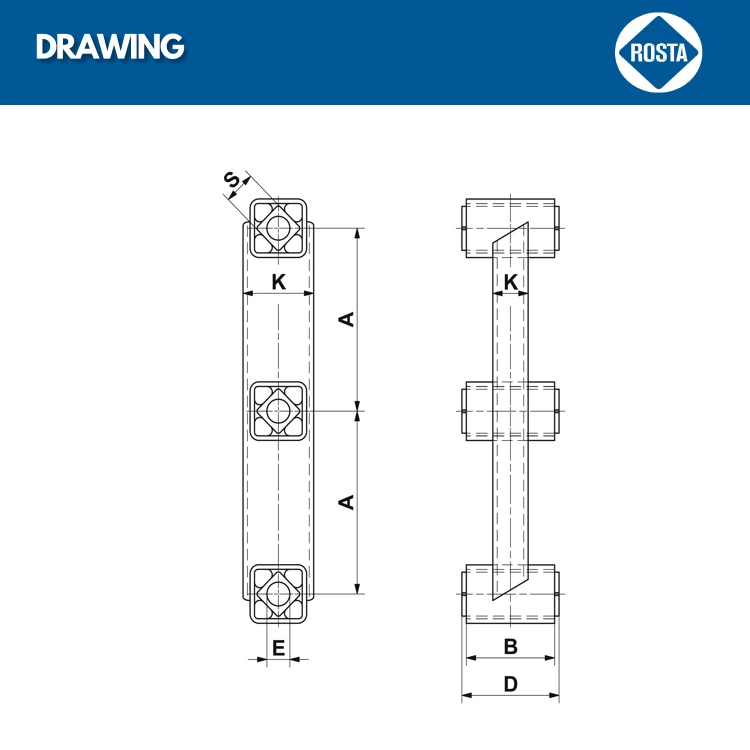 Gối đỡ giảm chấn ROSTA AD - C